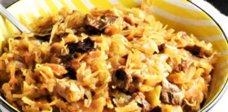 Sauerkraut and Mushroom Salad