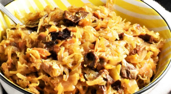 Sauerkraut and Mushroom Salad