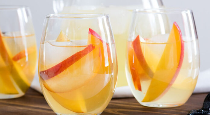 White Sangria with a Peachy Twist