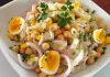 Chickpea Salad with Cod and Egg Recipe