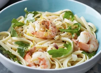 Chili Prawn Linguine