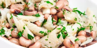 Kidney Bean Salad with Codfish Recipe