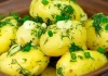 Boiled Potatoes with Crushed Garlic