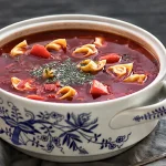 Lenten Borscht with Vushki