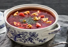 Lenten Borscht with Vushki