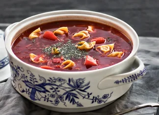 Lenten Borscht with Vushki