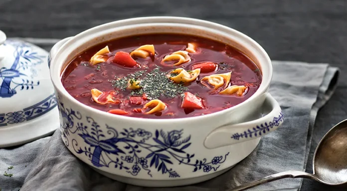 Lenten Borscht with Vushki