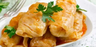 Lenten Stuffed Cabbage Rolls