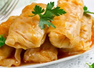 Lenten Stuffed Cabbage Rolls