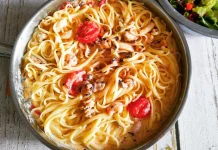 Quick Seafood Linguine