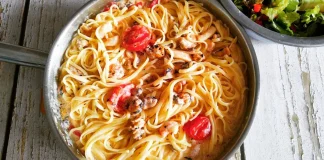 Quick Seafood Linguine