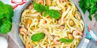 Spanish-Style Seafood Tagliatelle