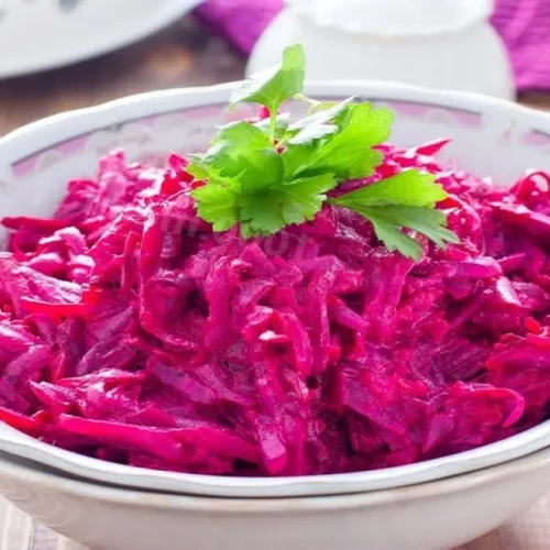 Savory Beet Salad with Garlic